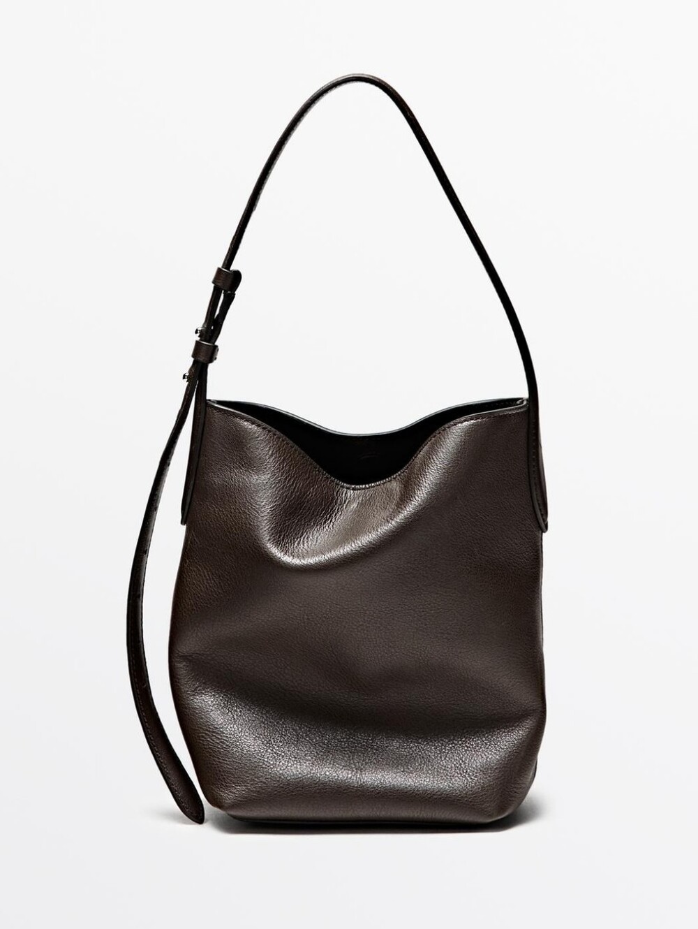 LIKE NEW Massimo Dutti Nappa Leather Bucket Bag